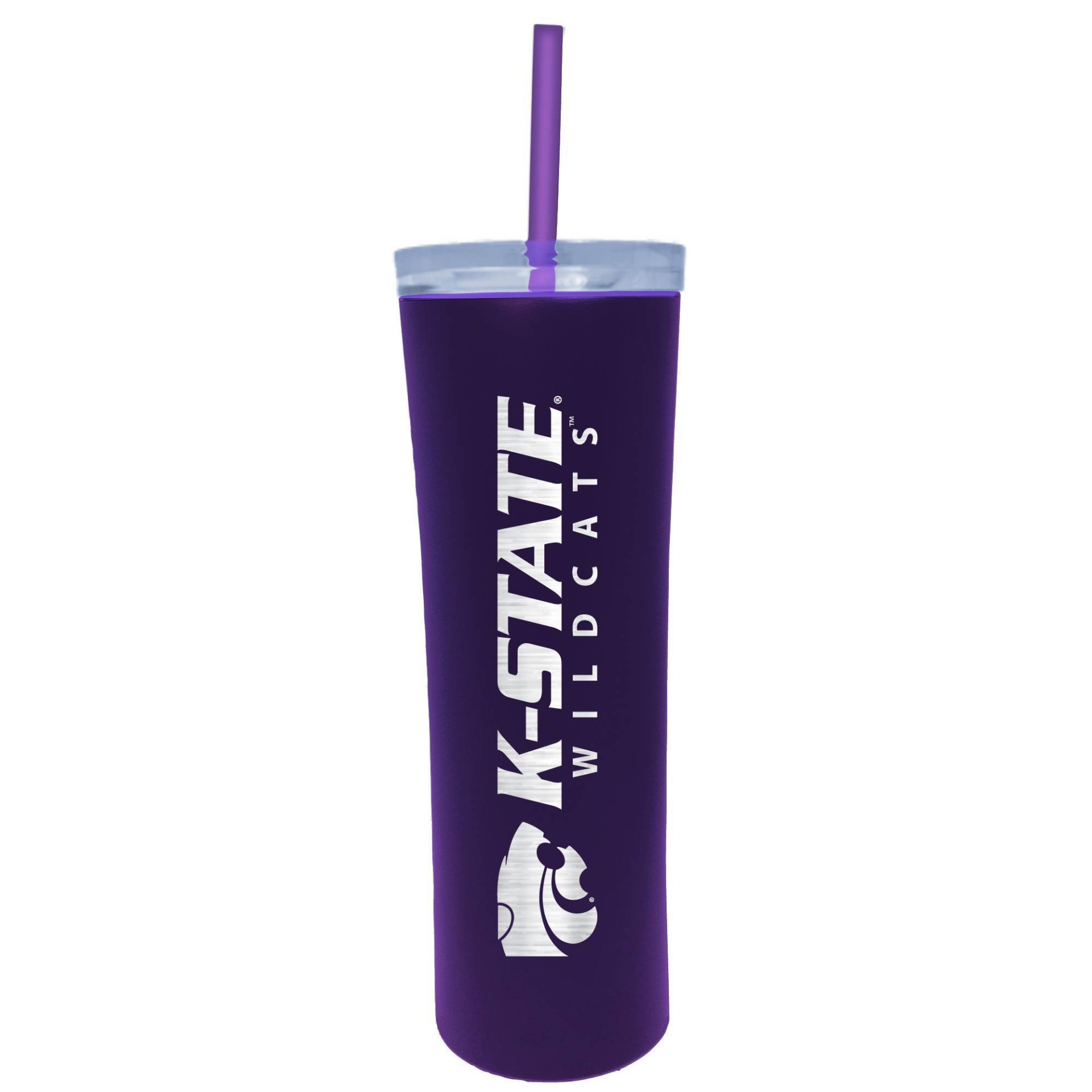 slide 1 of 1, NCAA Kansas State Wildcats Stainless Steel Skinny Tumbler, 18 oz