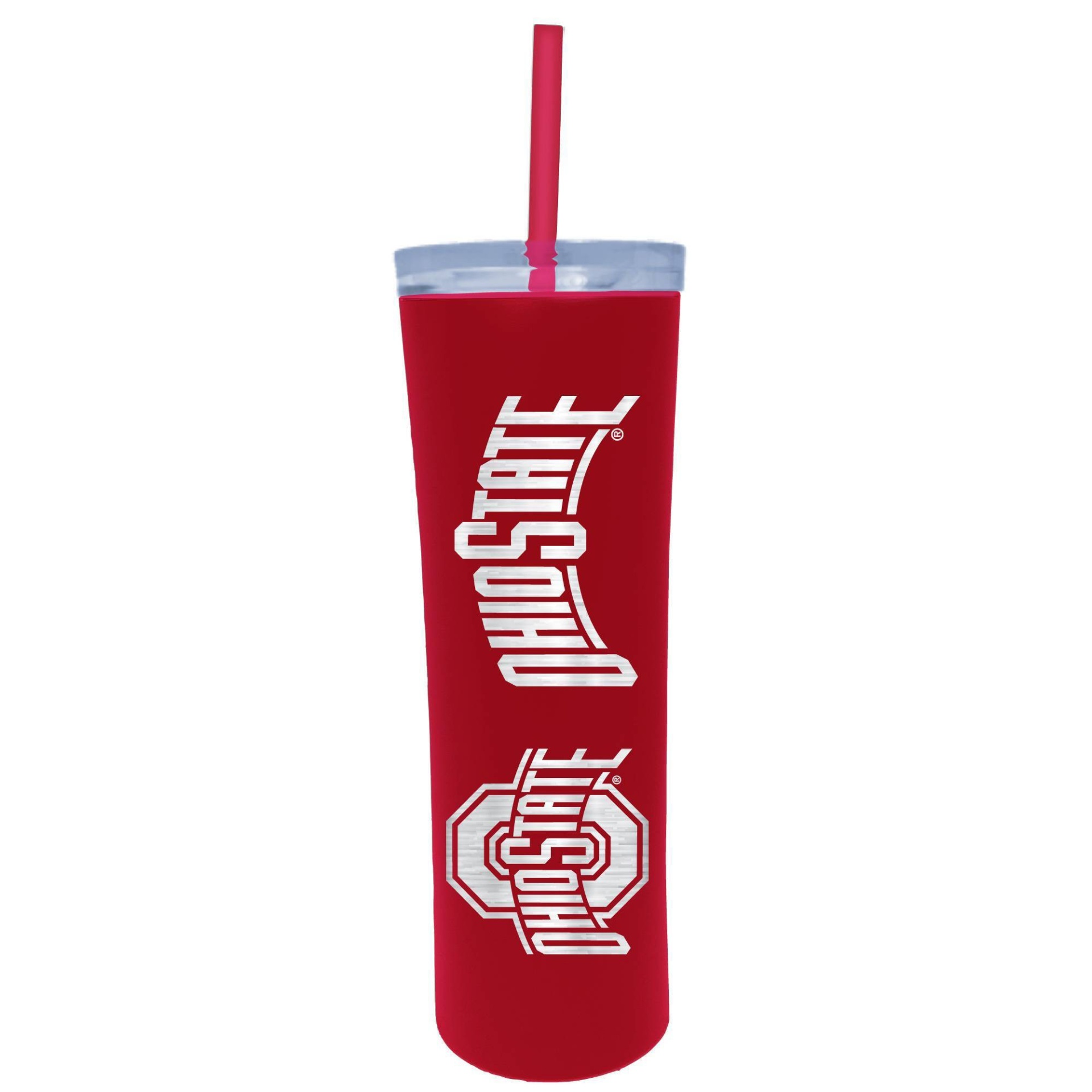 slide 1 of 1, NCAA Ohio State Buckeyes Stainless Steel Skinny Tumbler, 18 oz