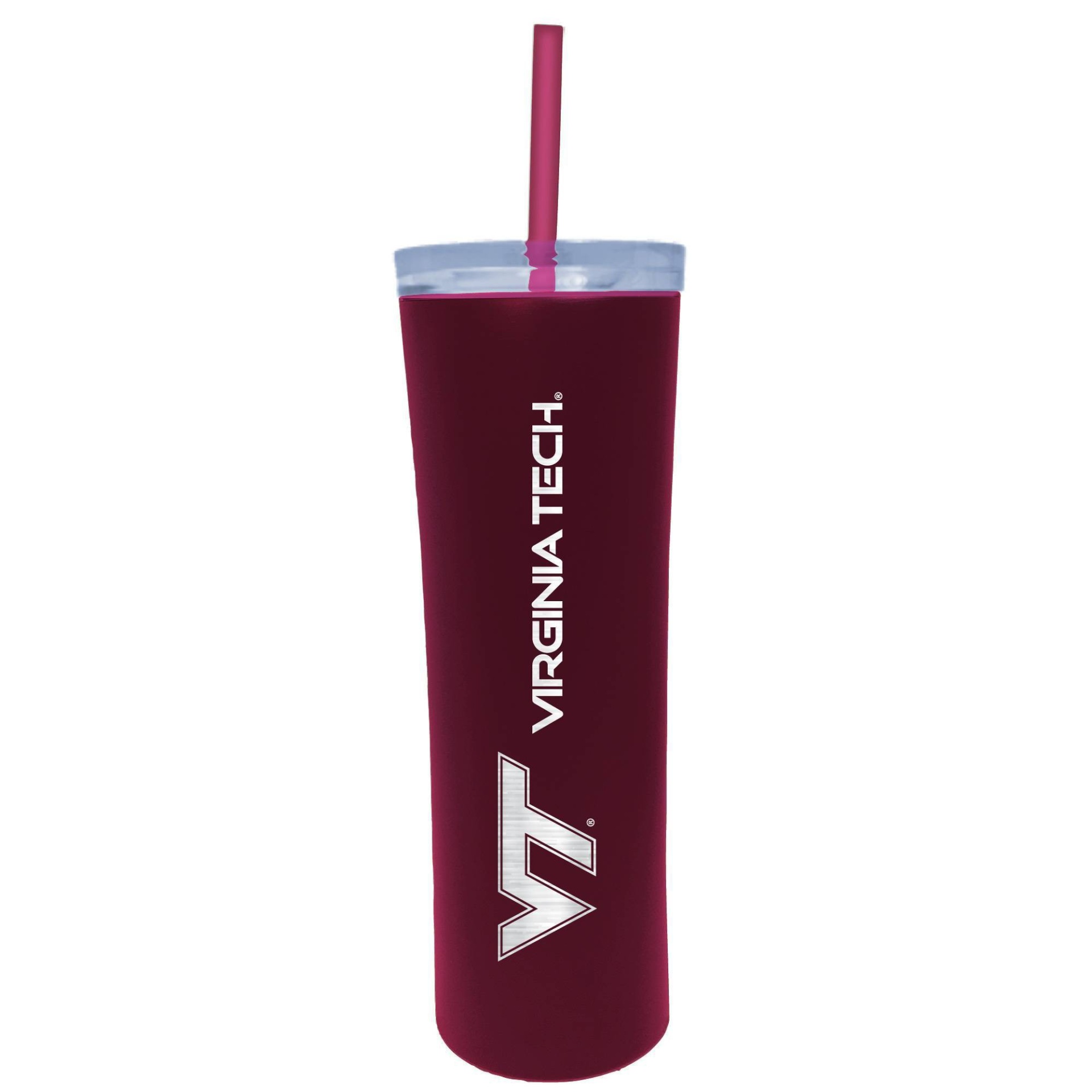 slide 1 of 1, NCAA Virginia Tech Hokies Stainless Steel Skinny Tumbler, 18 oz