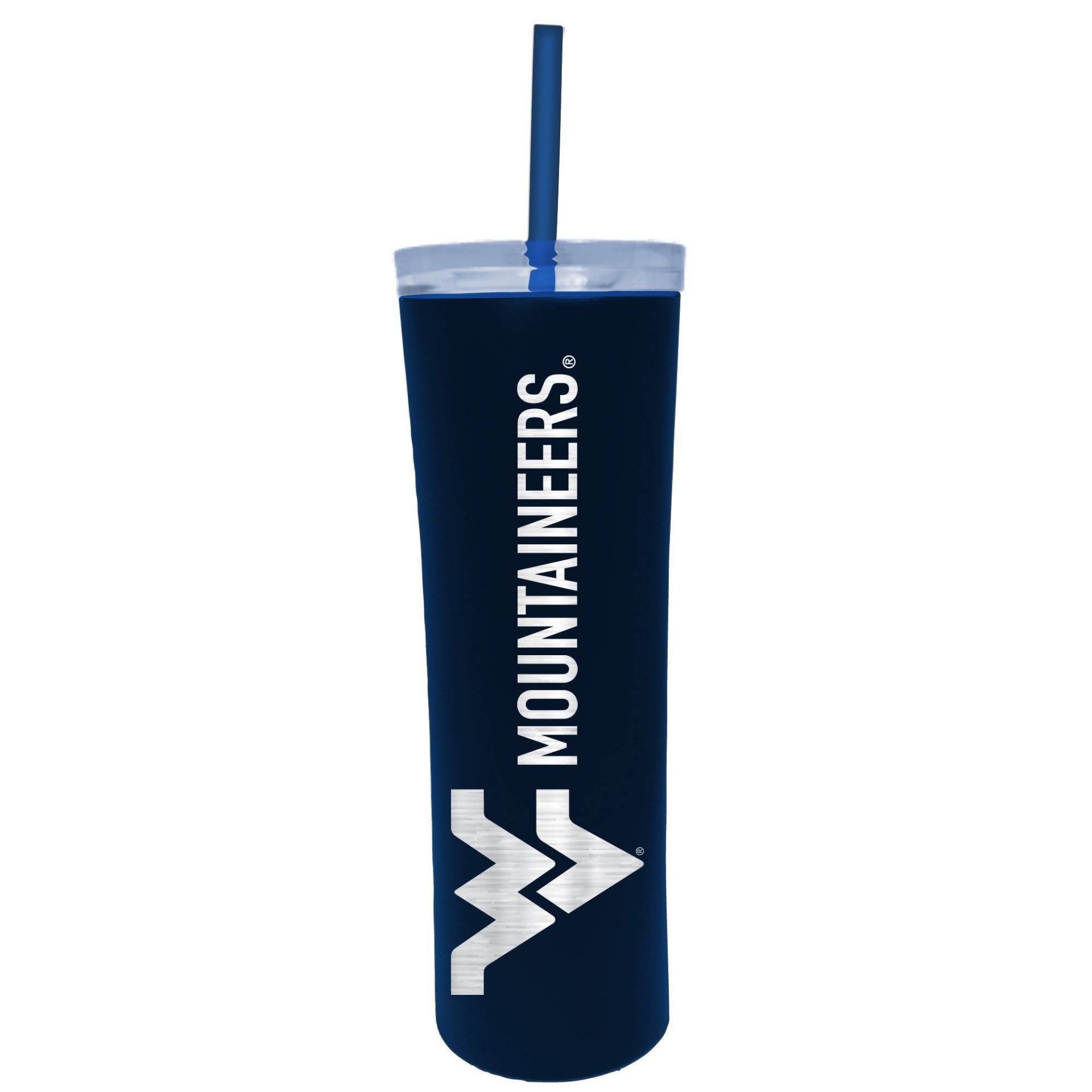 slide 1 of 1, NCAA West Virginia Mountaineers Stainless Steel Skinny Tumbler, 18 oz