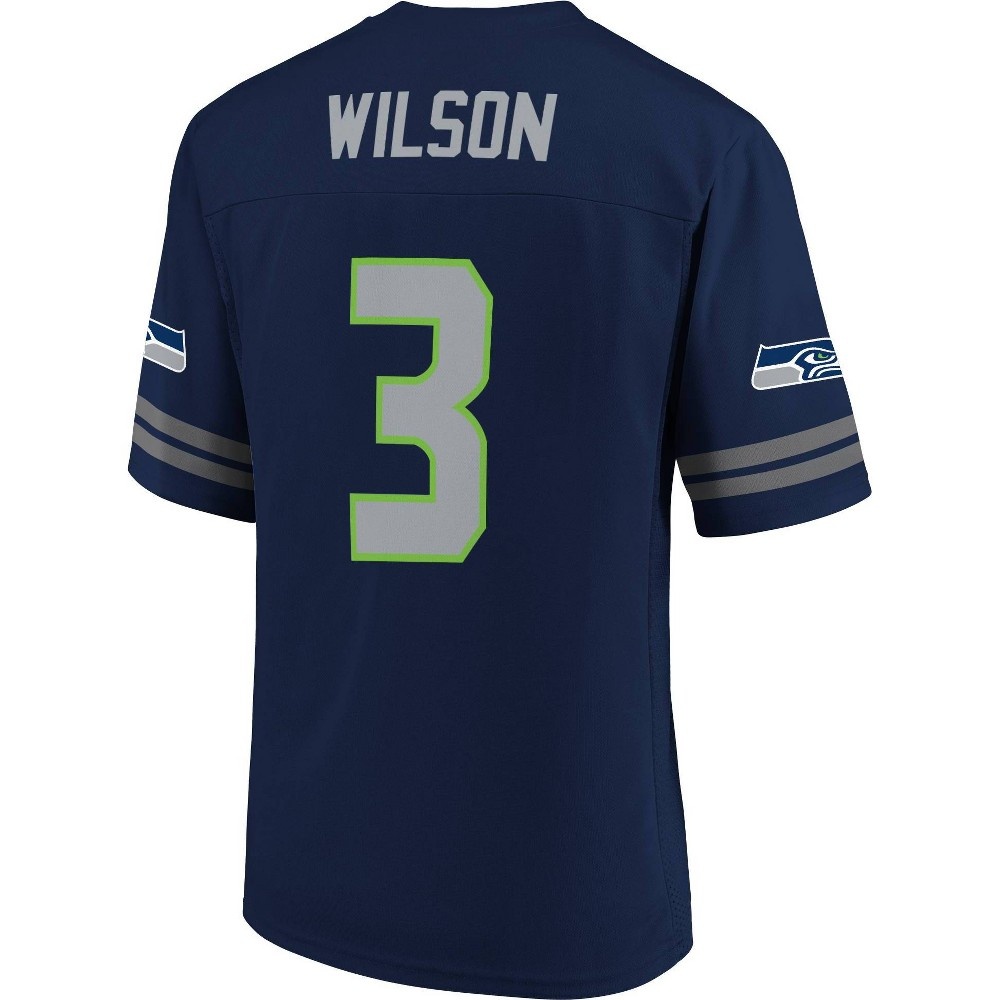 slide 3 of 3, NFL Seattle Seahawks Russell Wilson Men's Short Sleeve Jersey - XL, 1 ct