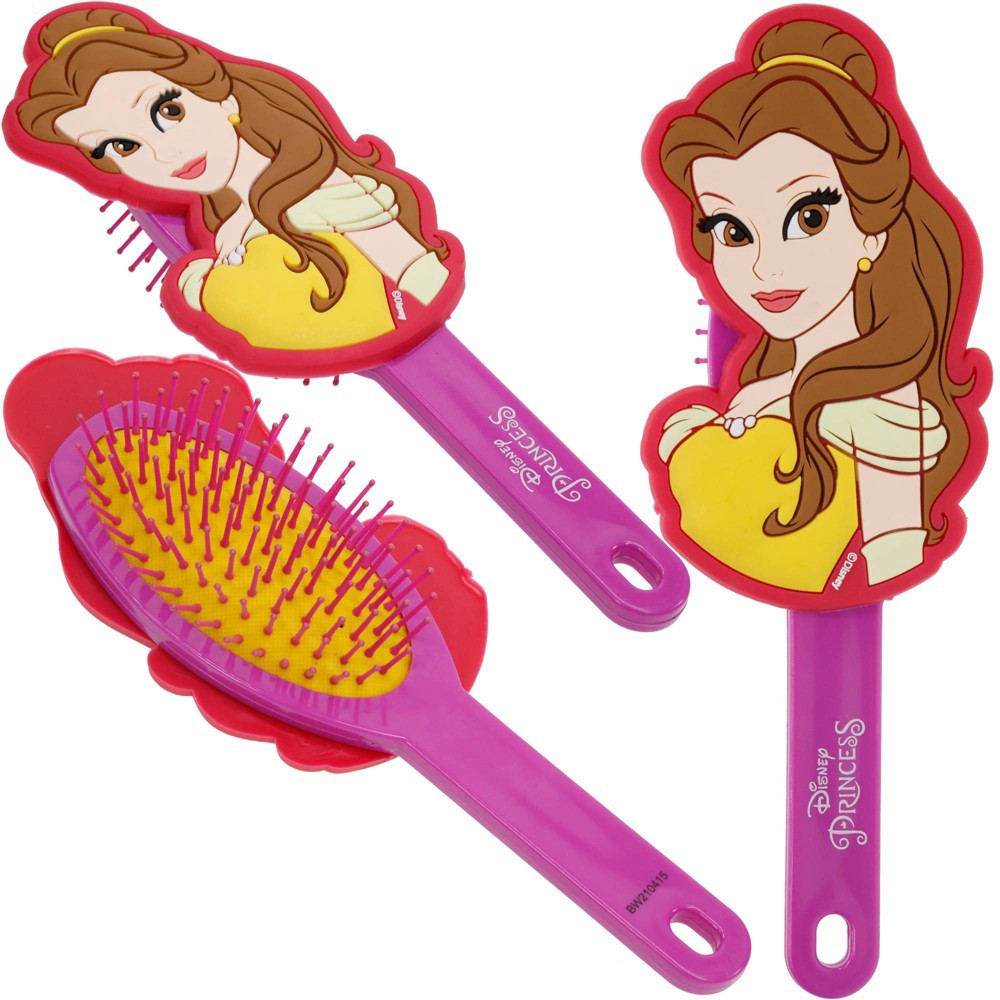 slide 4 of 5, Disney Princess Belle Paddle Hair Brush, 1 ct