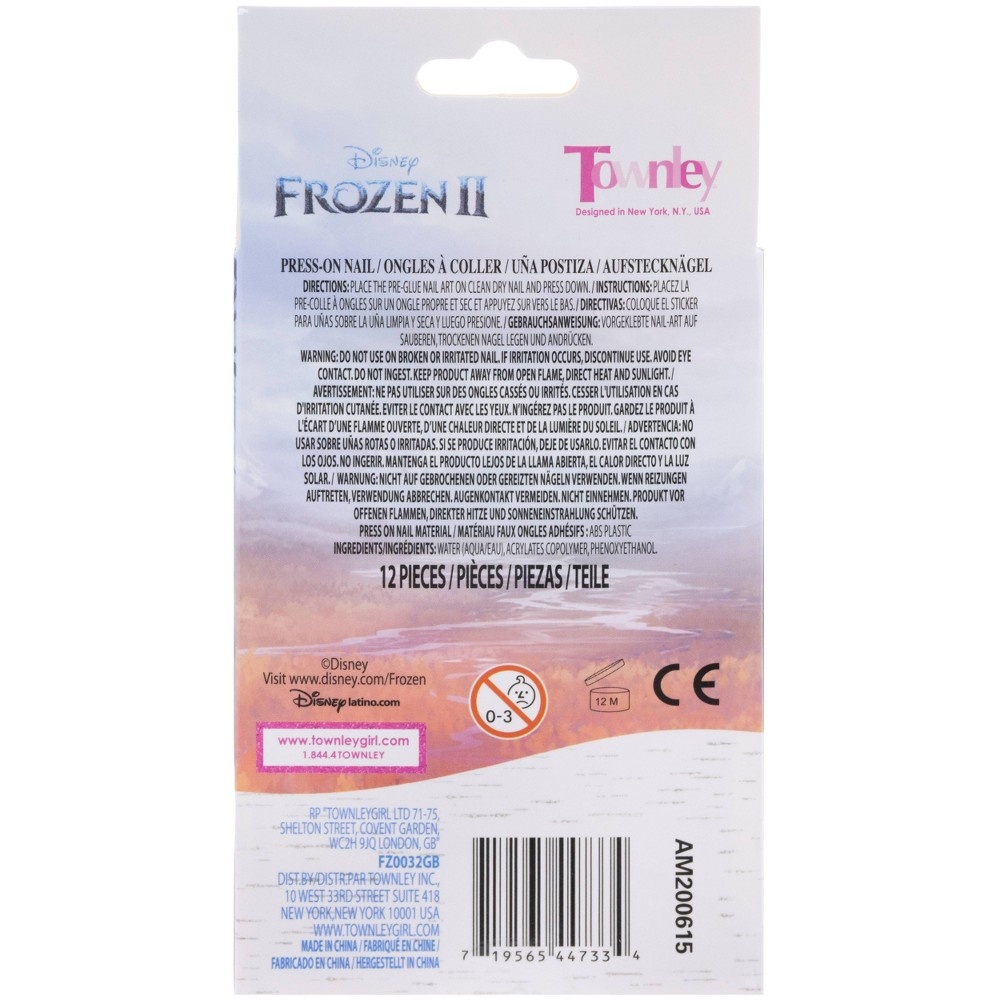 slide 2 of 3, Disney Frozen Press On Nails 12pk, 12 ct