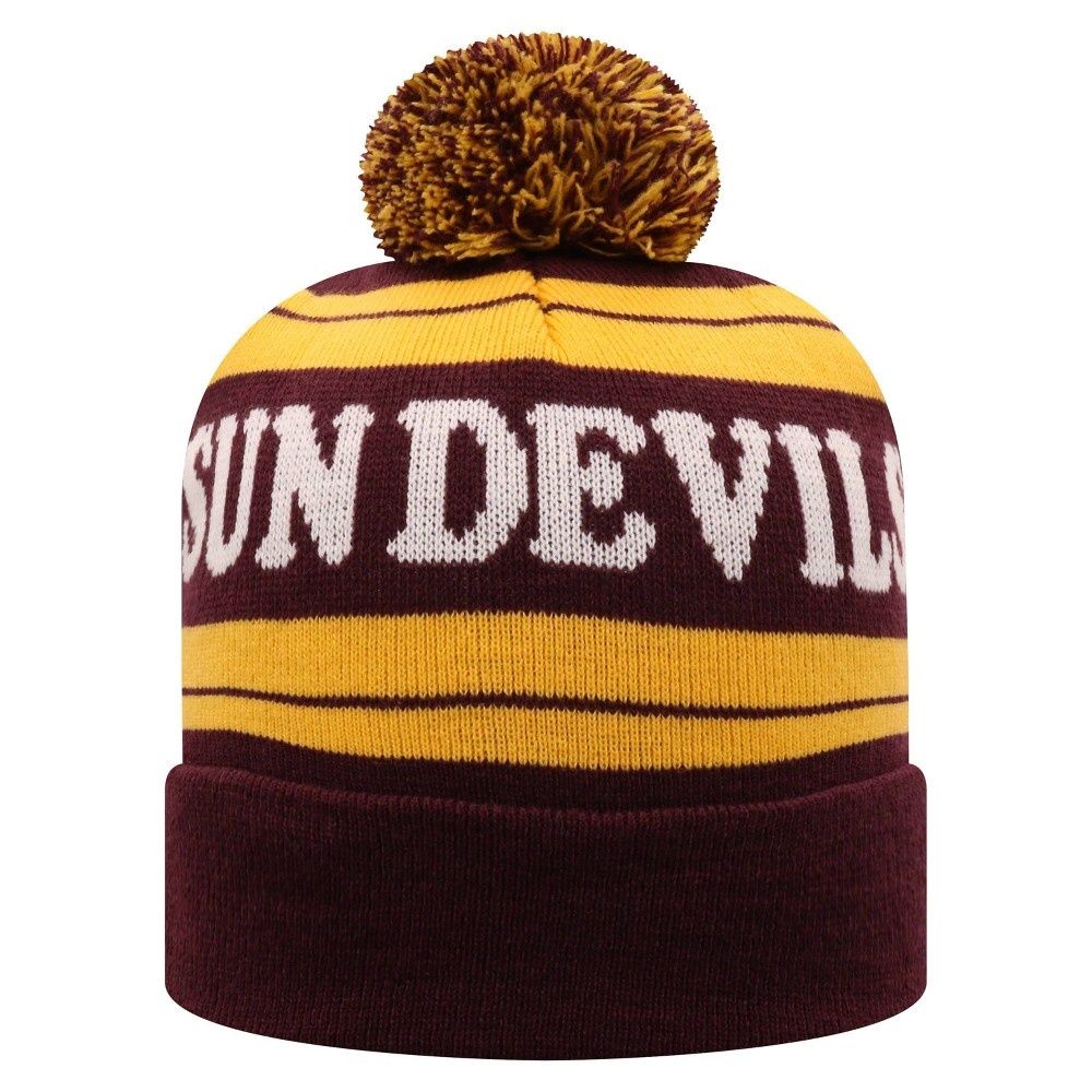 slide 2 of 2, NCAA Arizona State Sun Devils Men's Cuffed Knit Beanie with Pom, 1 ct