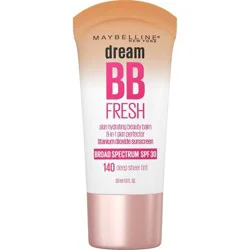 Maybelline Dream Fresh BB Cream - 140 Deep - 1 fl oz: SPF 30, Noncomedogenic, Oil-Free, Sheer Coverage