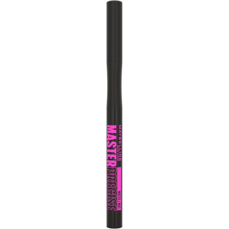 slide 9 of 11, Maybelline Eyestudio Master Precise All Day Liquid Waterproof Eyeliner Makeup - 310 Matte Black - 0.034 fl oz, 0.034 fl oz