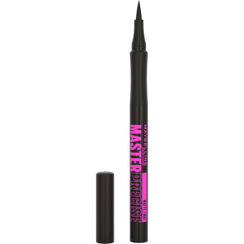 slide 1 of 11, Maybelline Eyestudio Master Precise All Day Liquid Waterproof Eyeliner Makeup - 310 Matte Black - 0.034 fl oz, 0.034 fl oz