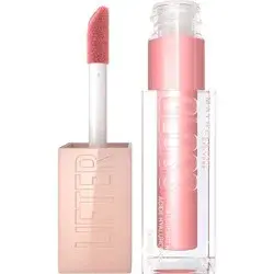 MaybellineLifter Gloss Plumping Lip Gloss with Hyaluronic Acid - 6 Reef - 0.18 fl oz: Peachy Cream Pink, Shine Enhancing, Non-Sticky