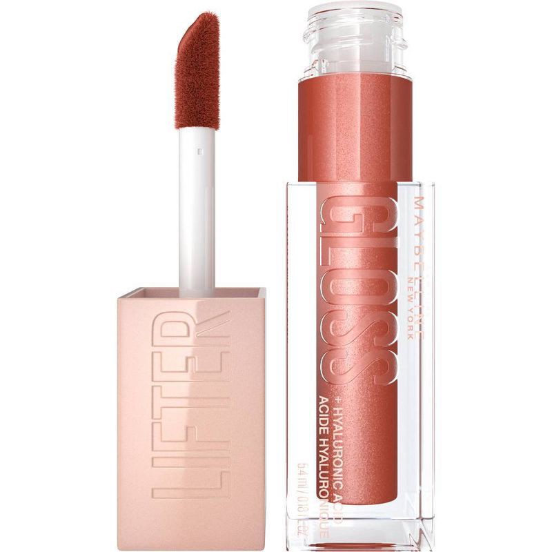 slide 1 of 6, Maybelline Lifter Gloss Plumping Lip Gloss with Hyaluronic Acid - 9 Topaz - 0.18 fl oz, 0.18 fl oz