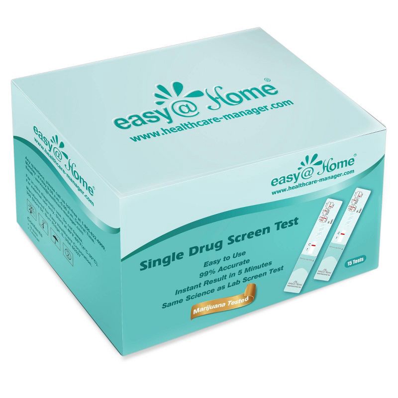 slide 2 of 4, easy@Home Marijuana Single Panel Drug Test - 15pk, 15 ct