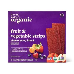 Organic Fruit and Vegetable Cherry Berry Strip - 9oz/18ct - Good & Gather™