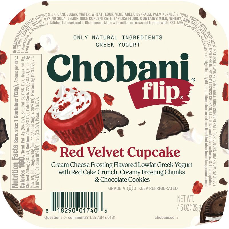 slide 2 of 12, Chobani Flip Red Velvet Greek Yogurt - 4.5oz, 4.5 oz