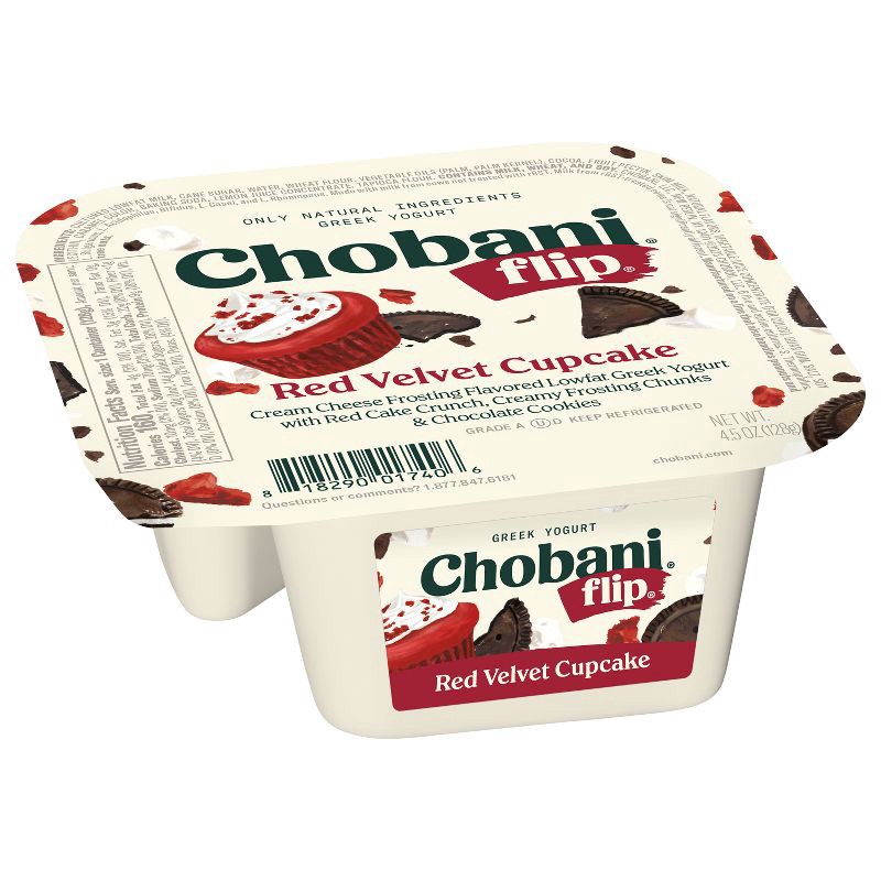 slide 3 of 12, Chobani Flip Red Velvet Greek Yogurt - 4.5oz, 4.5 oz