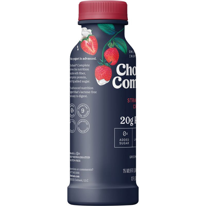 slide 2 of 5, Chobani Complete Protein Strawberry Cream Yogurt Drink - 10 fl oz, 10 fl oz