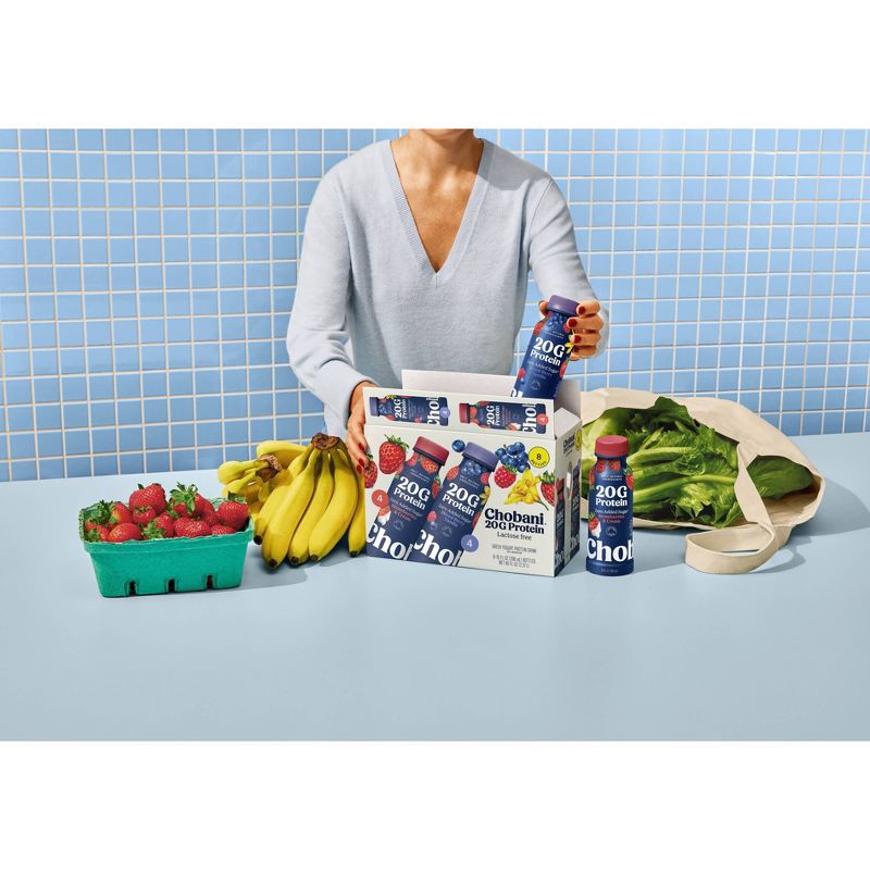 slide 5 of 5, Chobani 20g Protein Strawberries and Cream Yogurt Drink - 20g Protein 10 fl oz, 20 gram, 20 gram, 10 fl oz