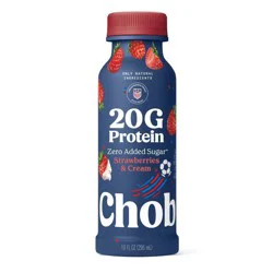 Chobani 20g Protein Strawberries and Cream Yogurt Drink - 20g Protein 10 fl oz
