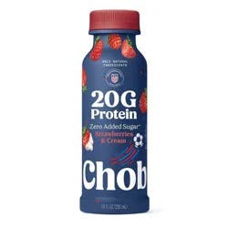 Chobani 20g Protein Strawberries and Cream Yogurt Drink - 20g Protein 10 fl oz