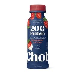 Chobani 20g Protein Strawberries and Cream Yogurt Drink - 20g Protein 10 fl oz