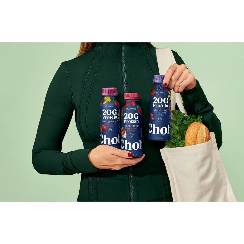 slide 7 of 7, Chobani 20g Protein Mixed Berry Vanilla Yogurt Drink - 20g Protein 10 fl oz, 20 gram, 20 gram, 10 fl oz