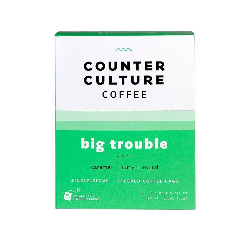 slide 1 of 6, Counter Culture Coffee Counter Culture Big Trouble Medium Roast Coffee Single Serve - 5ct, 5 ct