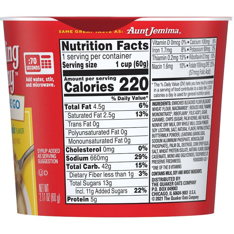 slide 4 of 4, Pearl Milling Company Buttermilk & Syrup Pancake Cup - 2.11oz, 2.11 oz