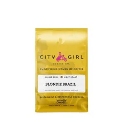City Girl Coffee Co. City Girl Blondie Brazil Light Roast Whole Bean Coffee - 12oz