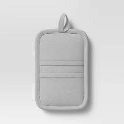 Cotton Pot Holder Light Gray - Threshold™
