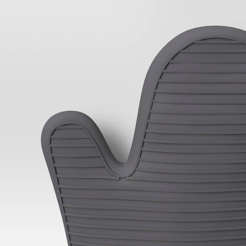 slide 3 of 3, Cotton Oven Mitt Dark Gray - Threshold™, 1 ct