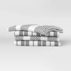 4pk Antimicrobial Dishcloths Gray - Threshold