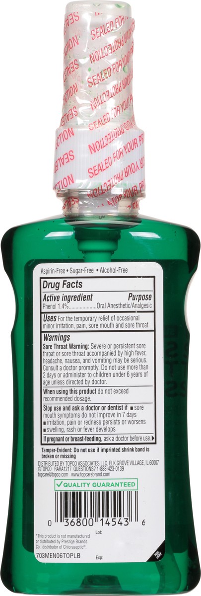 slide 7 of 9, TopCare Health Sugar Free Menthol Flavor Sore Throat Spray 6 fl oz, 6 fl oz