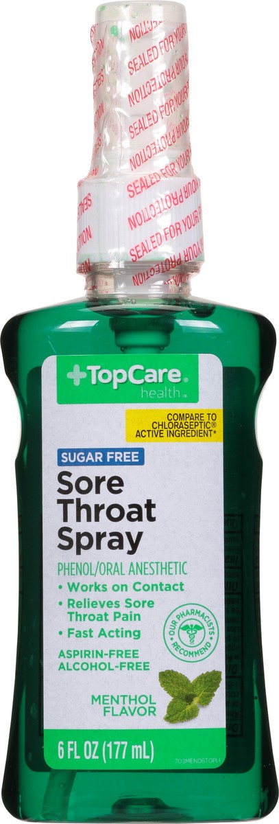 slide 6 of 9, TopCare Health Sugar Free Menthol Flavor Sore Throat Spray 6 fl oz, 6 fl oz