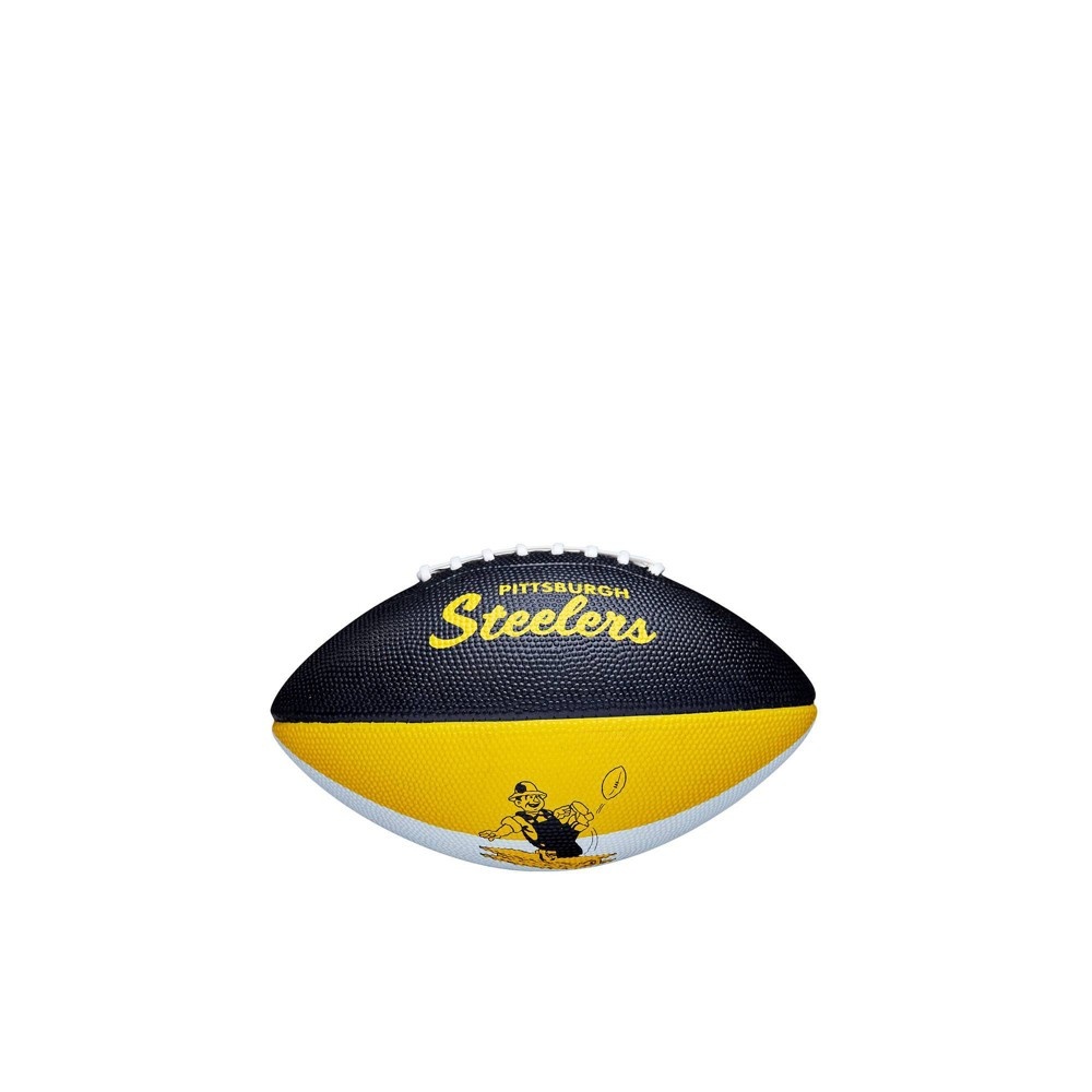 slide 5 of 6, NFL Pittsburgh Steelers Mini Retro Football, 1 ct