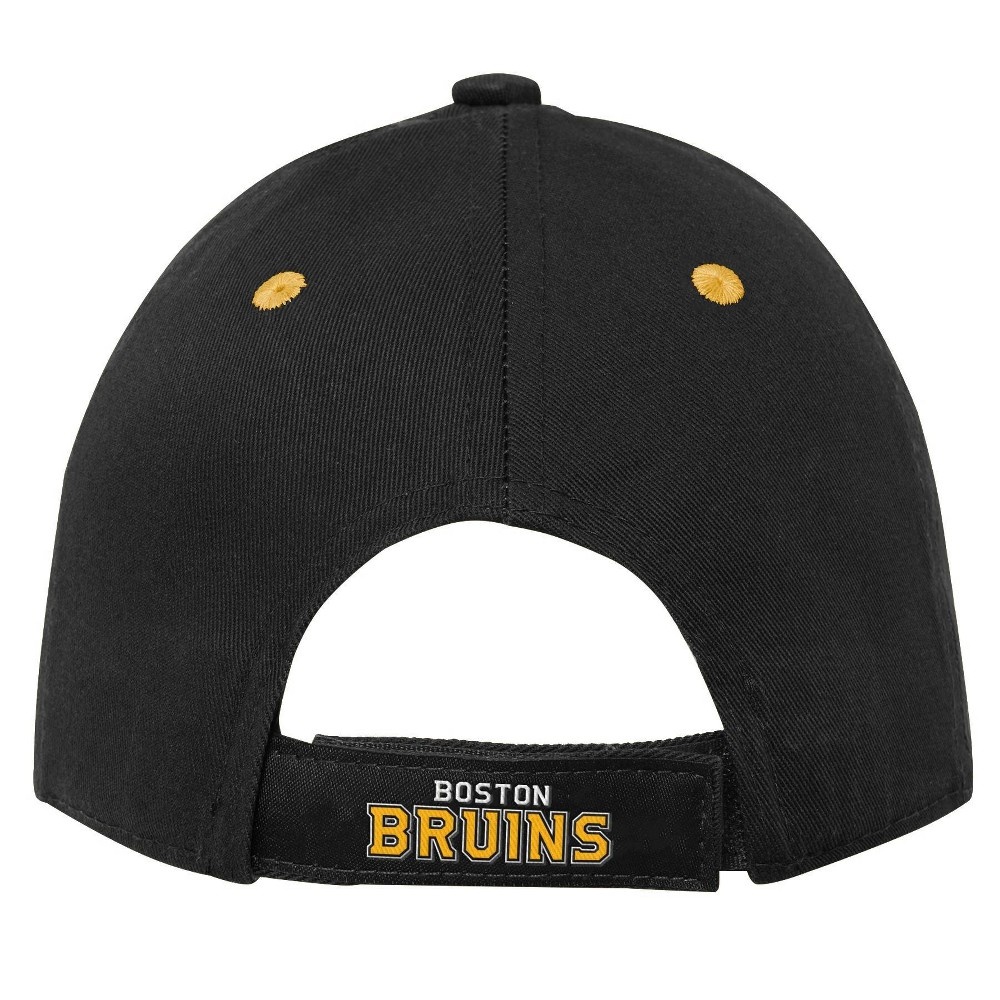 slide 3 of 4, NHL Boston Bruins Boys' Structured Adjustable Hat, 1 ct