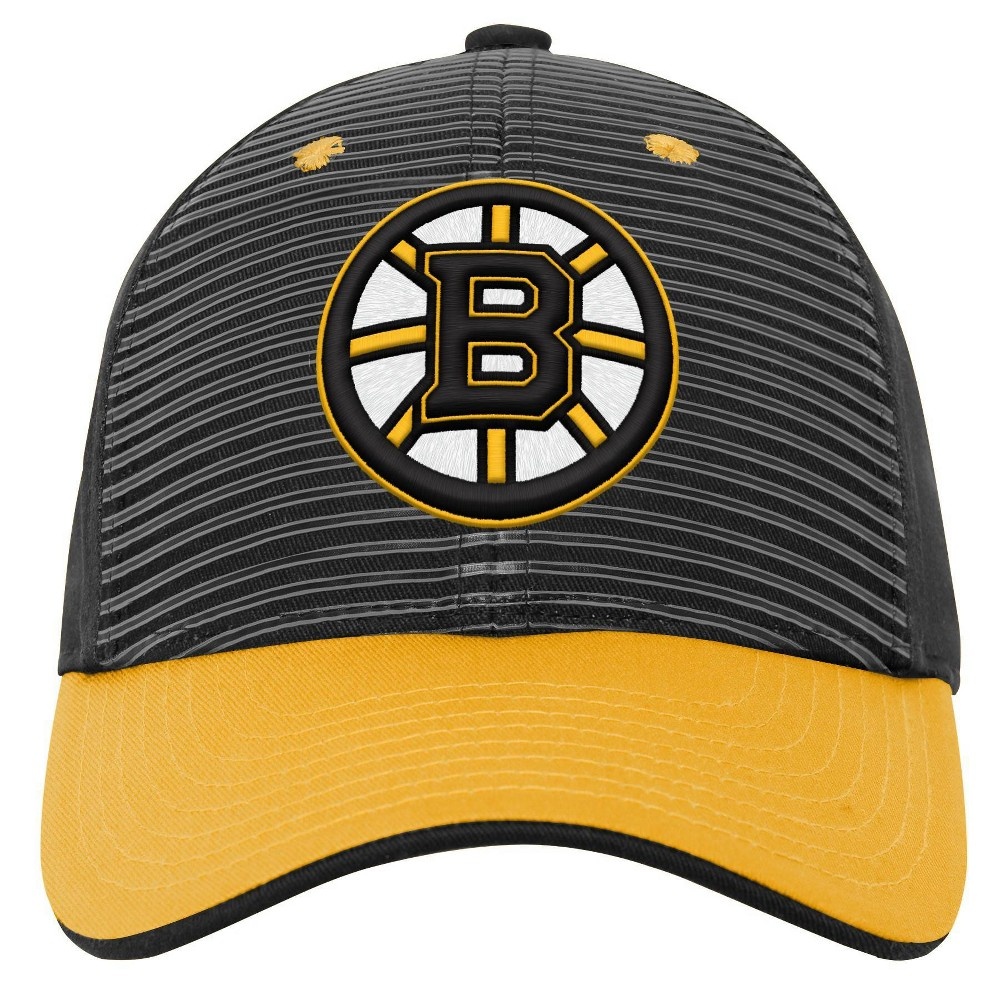 slide 4 of 4, NHL Boston Bruins Boys' Structured Adjustable Hat, 1 ct