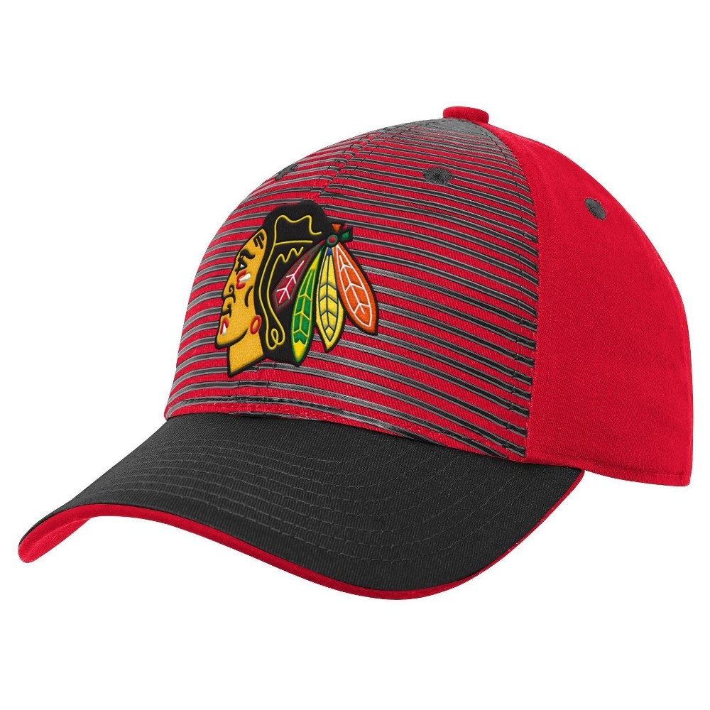 slide 2 of 4, NHL Chicago Blackhawks Boys' Structured Adjustable Hat, 1 ct