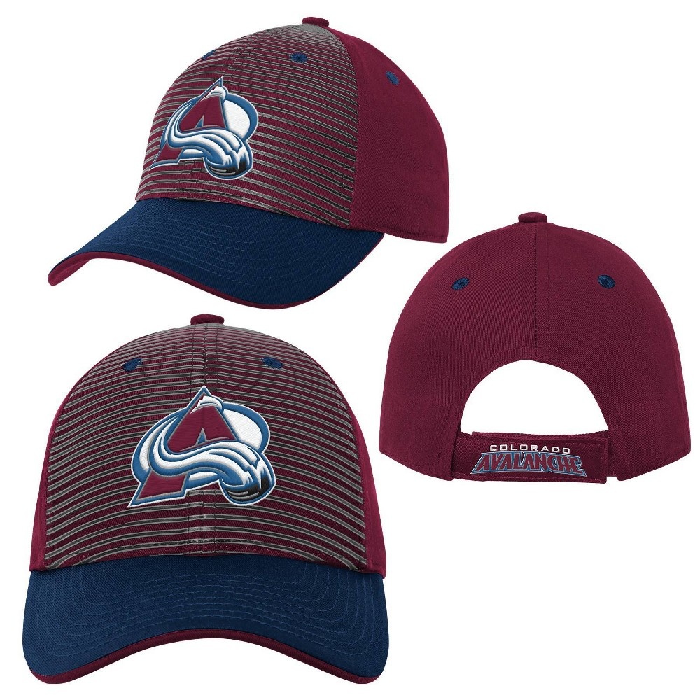 slide 4 of 4, NHL Colorado Avalanche Boys' Structured Adjustable Hat, 1 ct