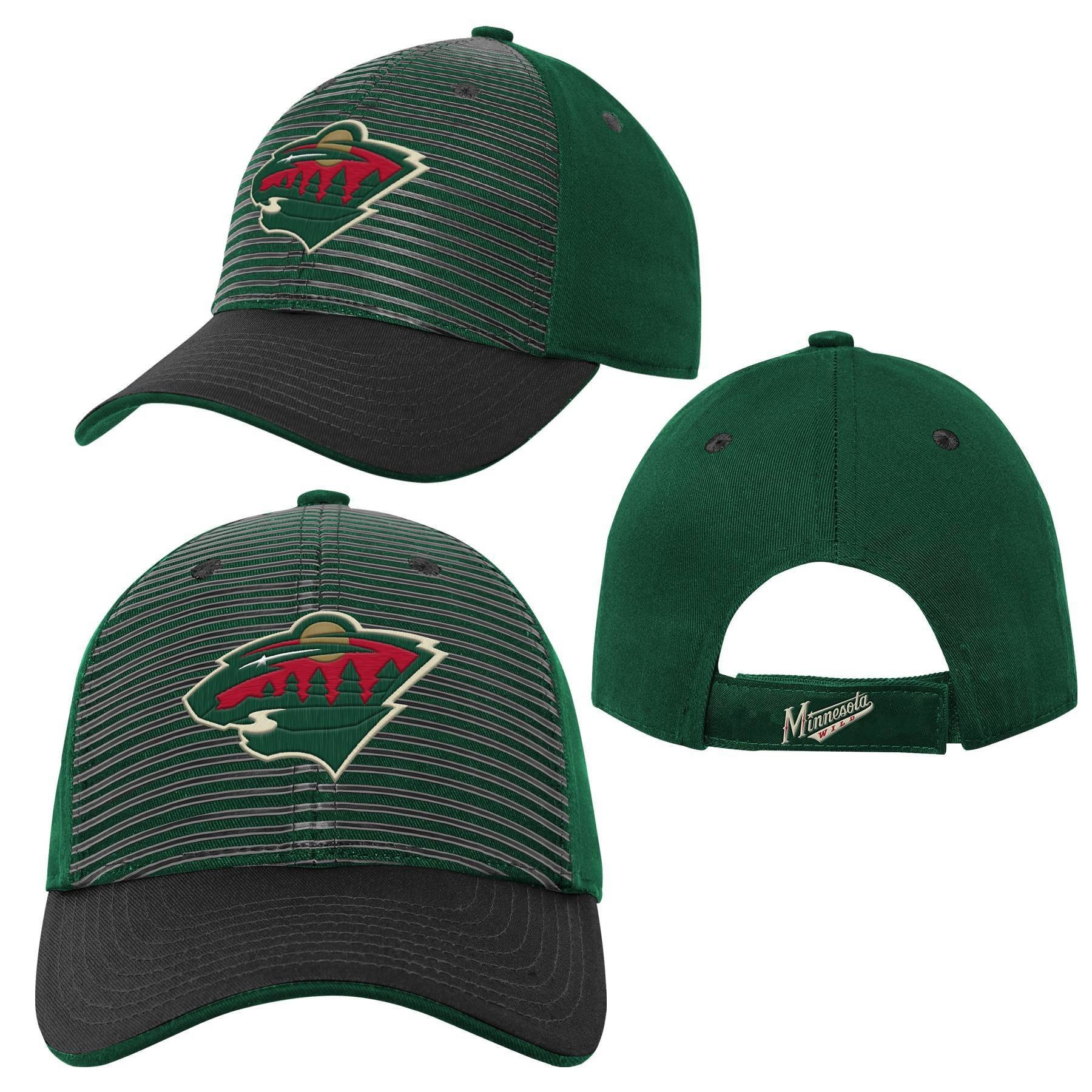 slide 1 of 4, NHL Minnesota Wild Boys' Structured Adjustable Hat, 1 ct