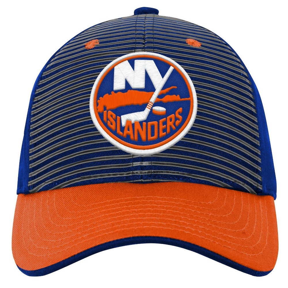 slide 4 of 4, NHL New York Islanders Boys' Structured Adjustable Hat, 1 ct