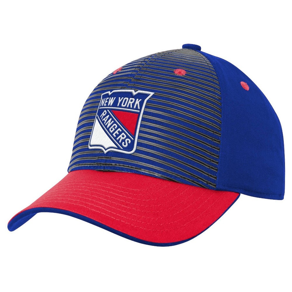 slide 2 of 4, NHL New York Rangers Boys' Structured Adjustable Hat, 1 ct