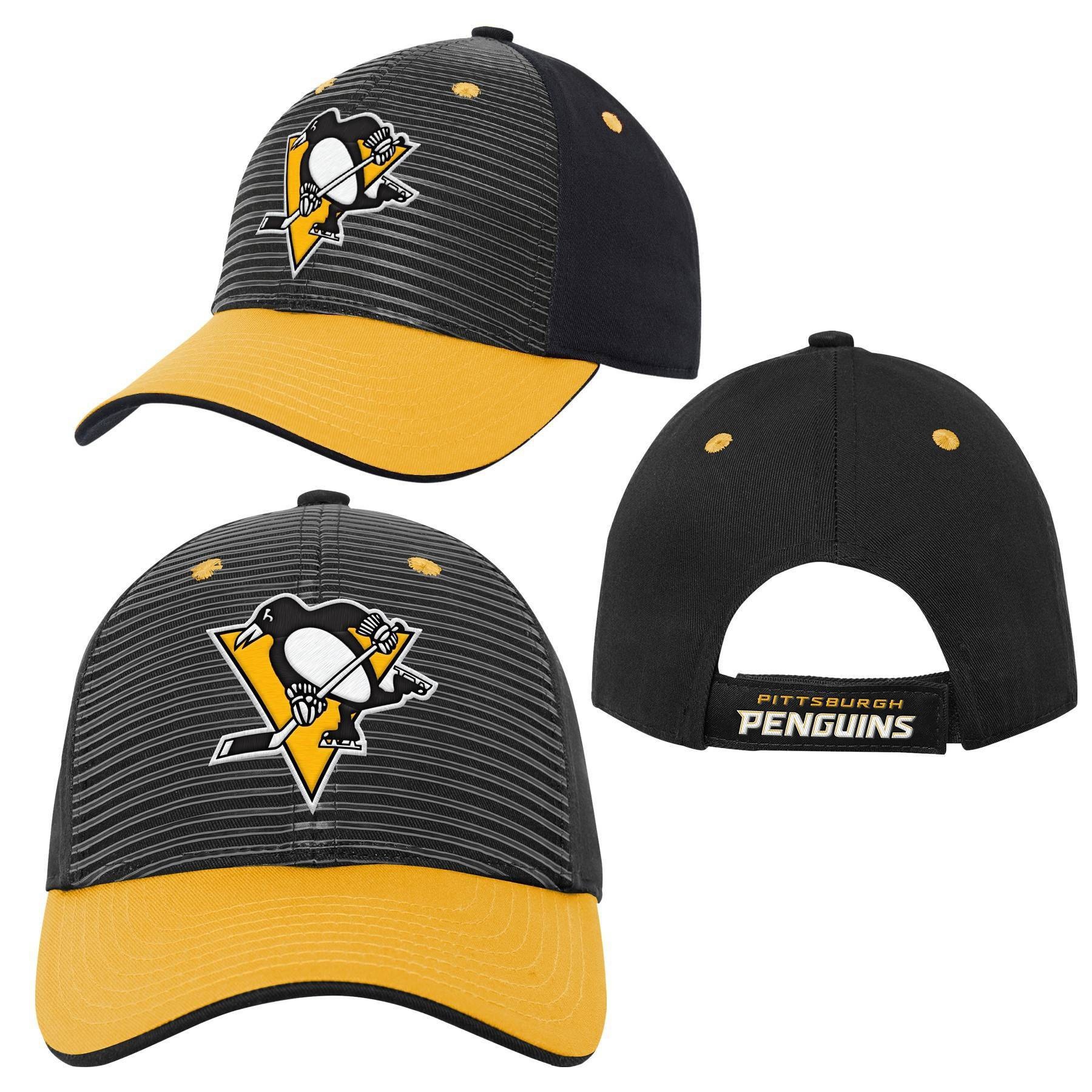 slide 1 of 4, NHL Pittsburgh Penguins Boys' Structured Adjustable Hat, 1 ct