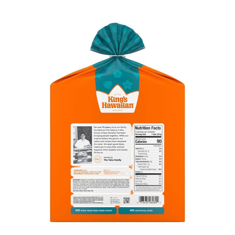 slide 4 of 4, King's Hawaiian Slider Buns - 10oz/9ct, 10 oz, 9 ct