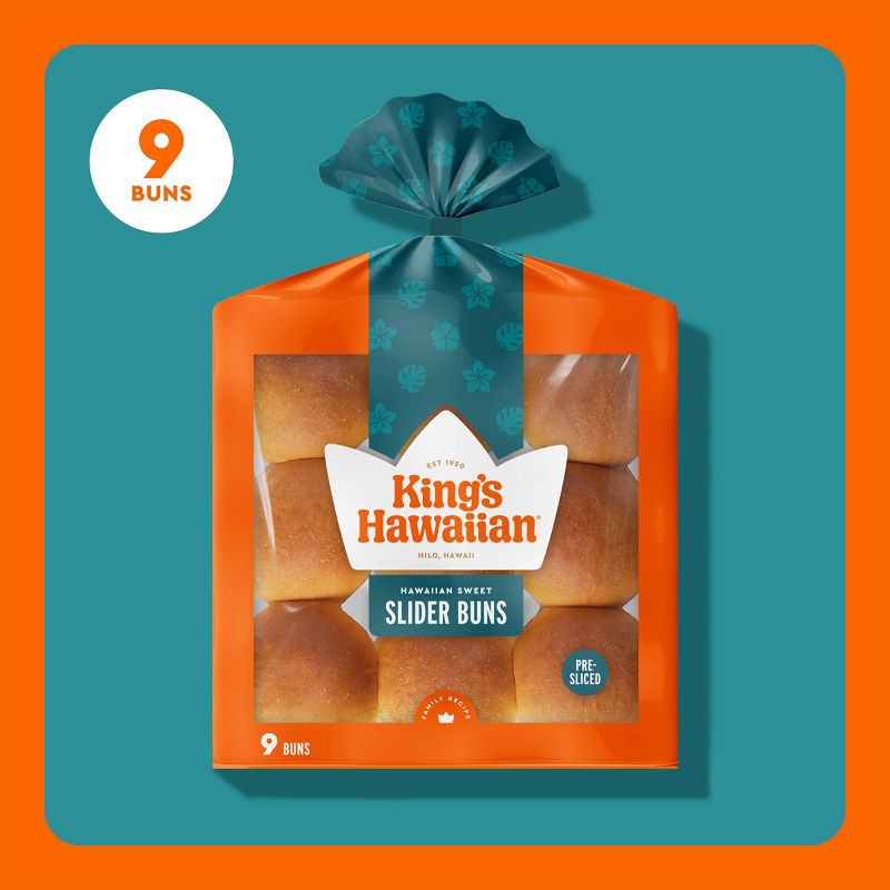 slide 4 of 7, King's Hawaiian Slider Buns - 10oz/9ct, 10 oz, 9 ct