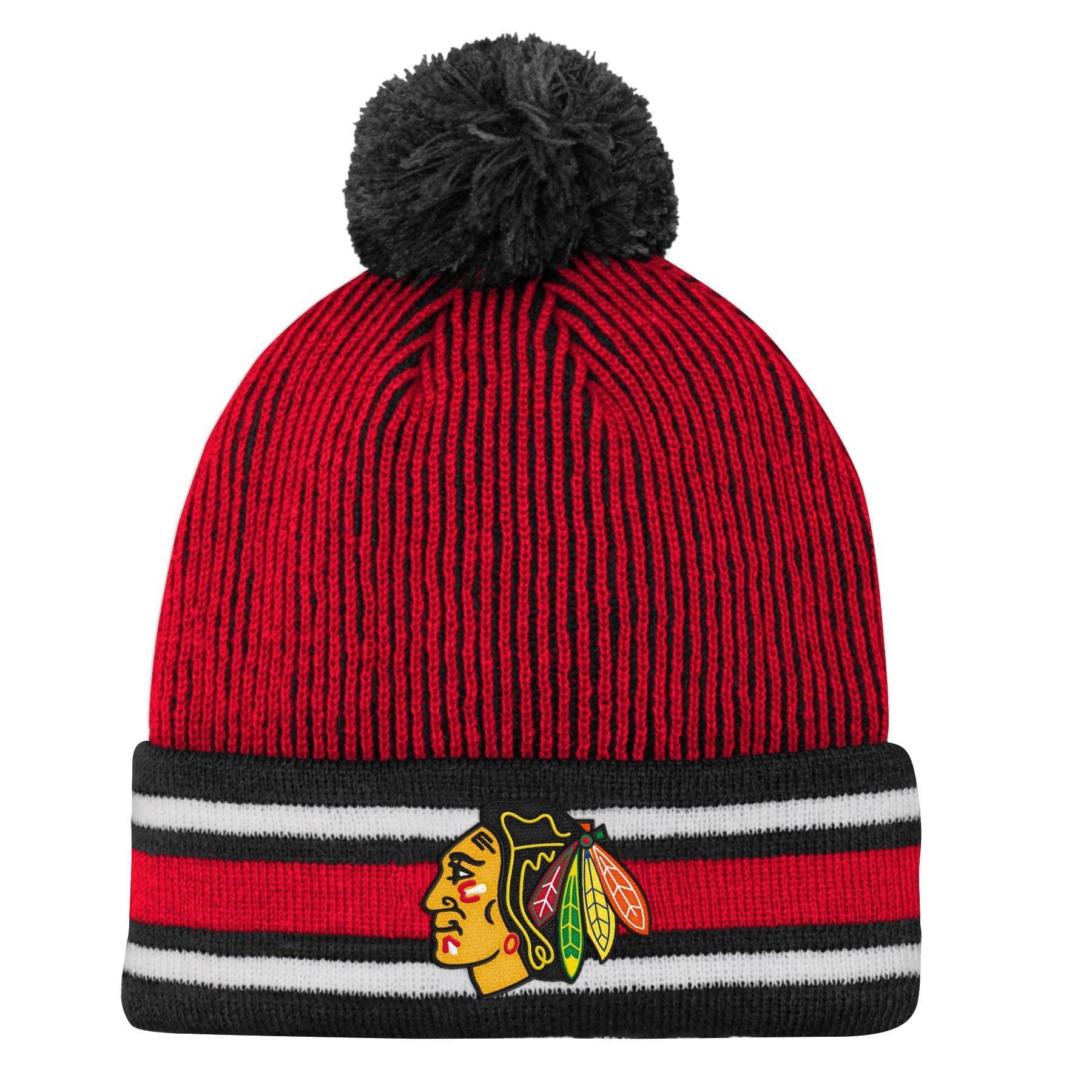 slide 1 of 1, NHL Chicago Blackhawks Boys' Cuff Knit Hat, 1 ct