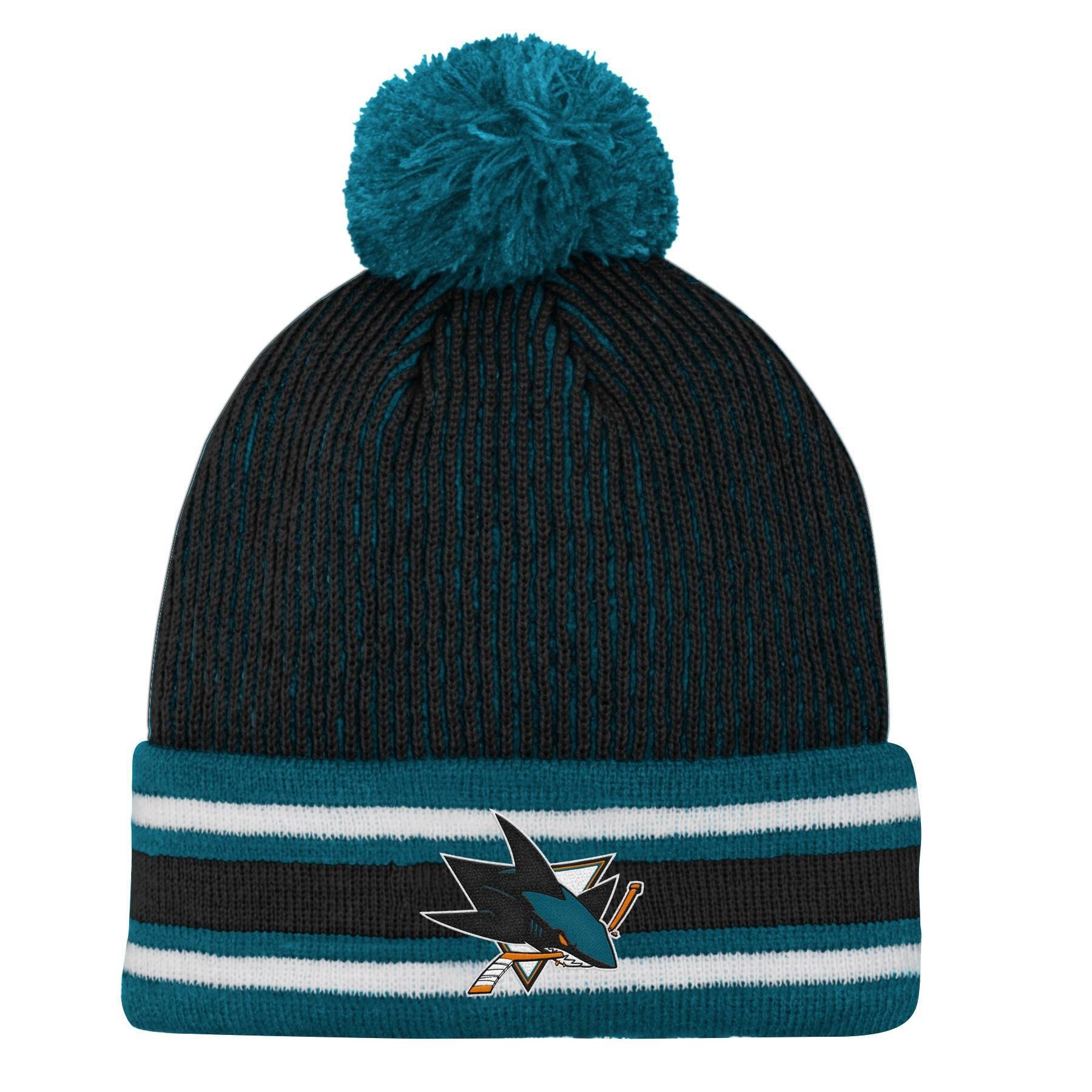 slide 1 of 1, NHL San Jose Sharks Boys' Cuff Knit Hat, 1 ct