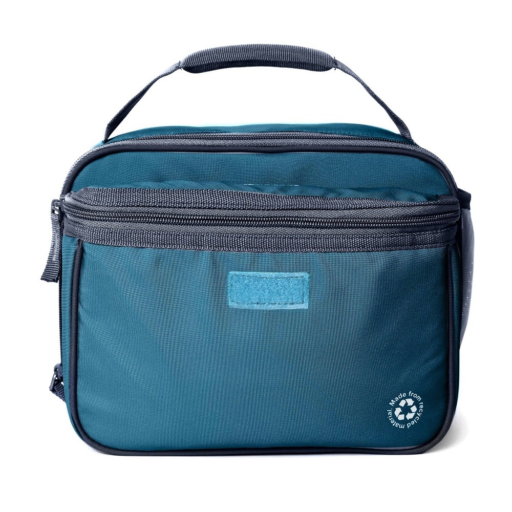 slide 2 of 7, Arctic Zone Recycled Dual Compartment Lunch Box - Midnight Blue, 1 ct