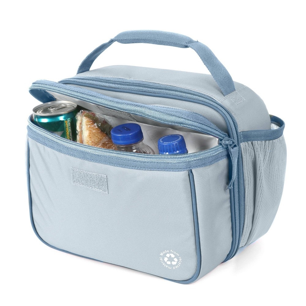 Arctic Zone Reusable Lunch Box Combo Kit with Accessories, Blue Outer Space  