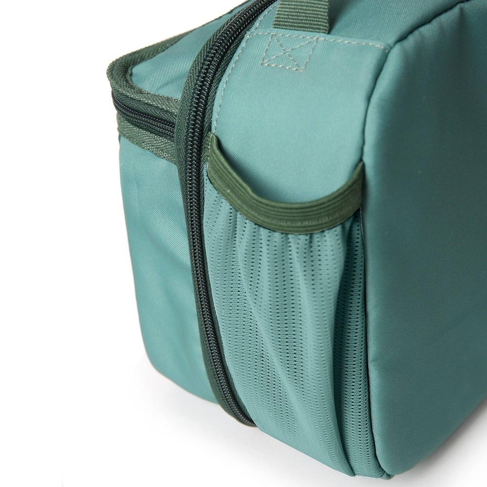 slide 2 of 7, Arctic Zone Recycled Dual Compartment Lunch Box - Pale Green, 1 ct