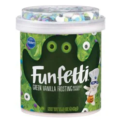 Pillsbury Funfetti Halloween Slime Green Vanilla Frosting - 15.6oz