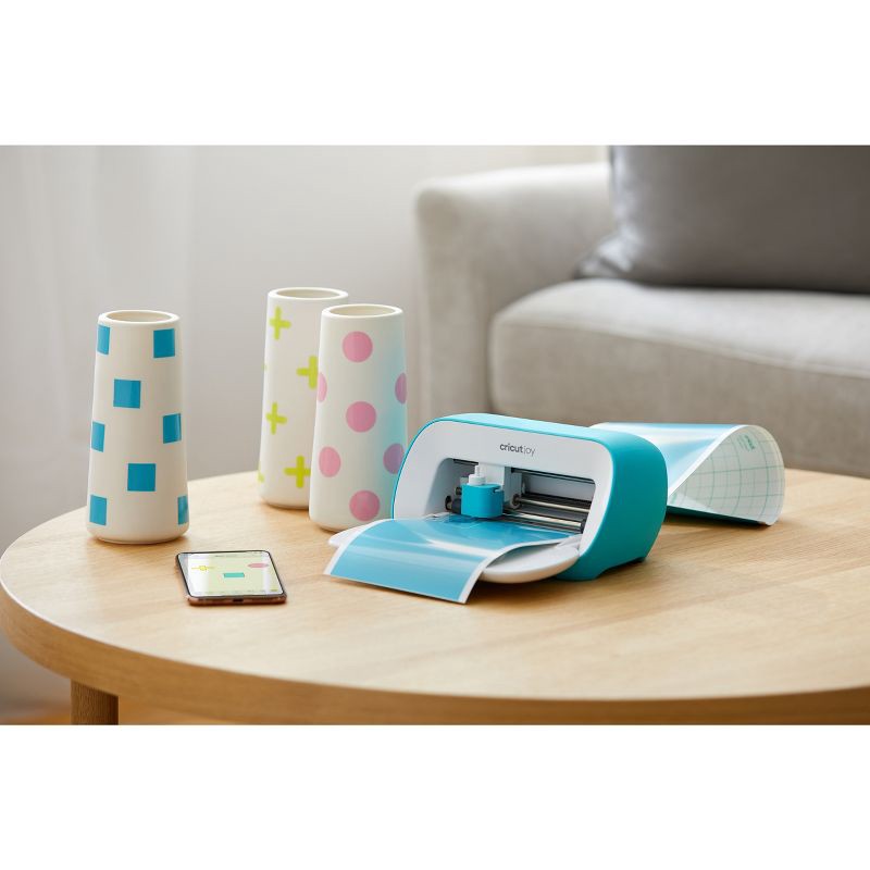 slide 5 of 10, Cricut Joy Patterned Permanent Smart Vinyl Elegance Sampler: Multicolor Craft Cutting Material, Compatible with Joy Machine, 1 ct