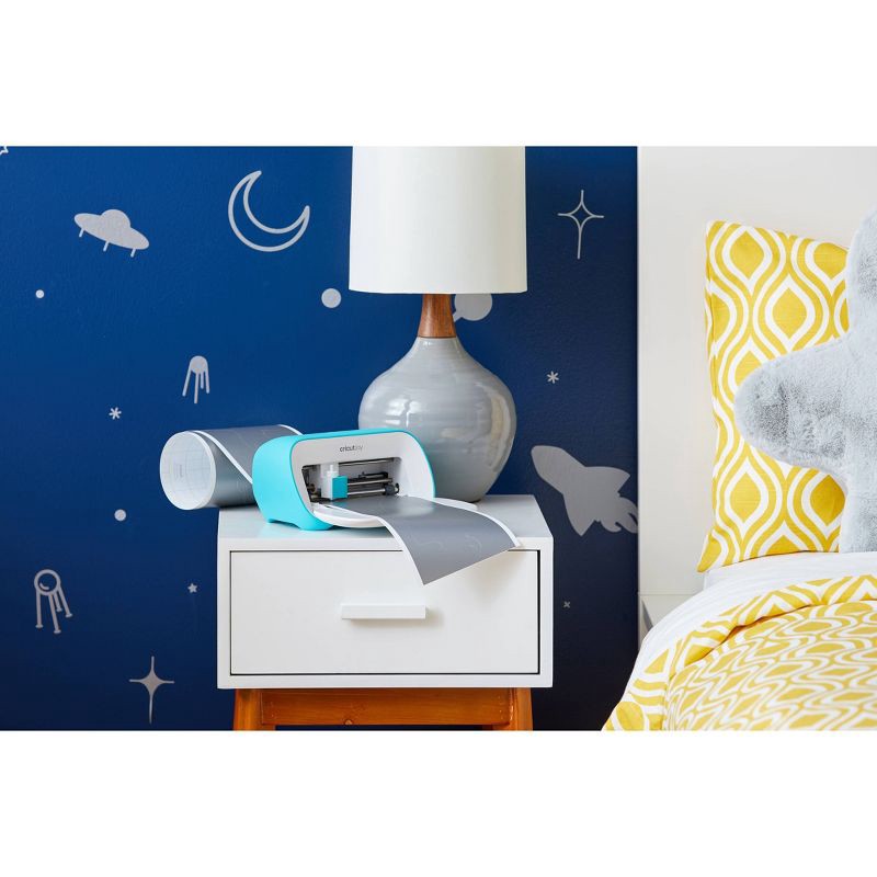 slide 3 of 9, Cricut Joy Removable Smart Vinyl Black: Craft Cutting Material, PET, 5.5" x 48", Compatible with Joy Machine, 1 ct